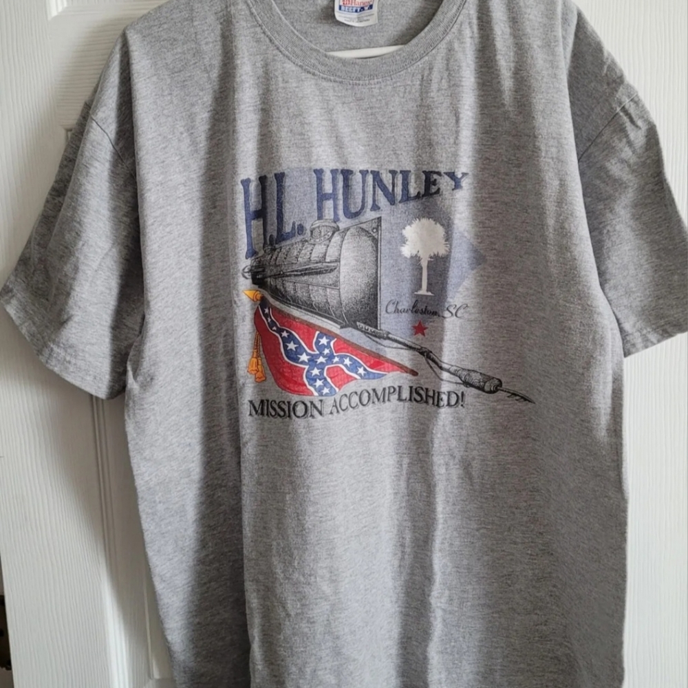 H.L. Hunley CSA Charleston South Carolina Men's XL T Shirt - VRHTF!
